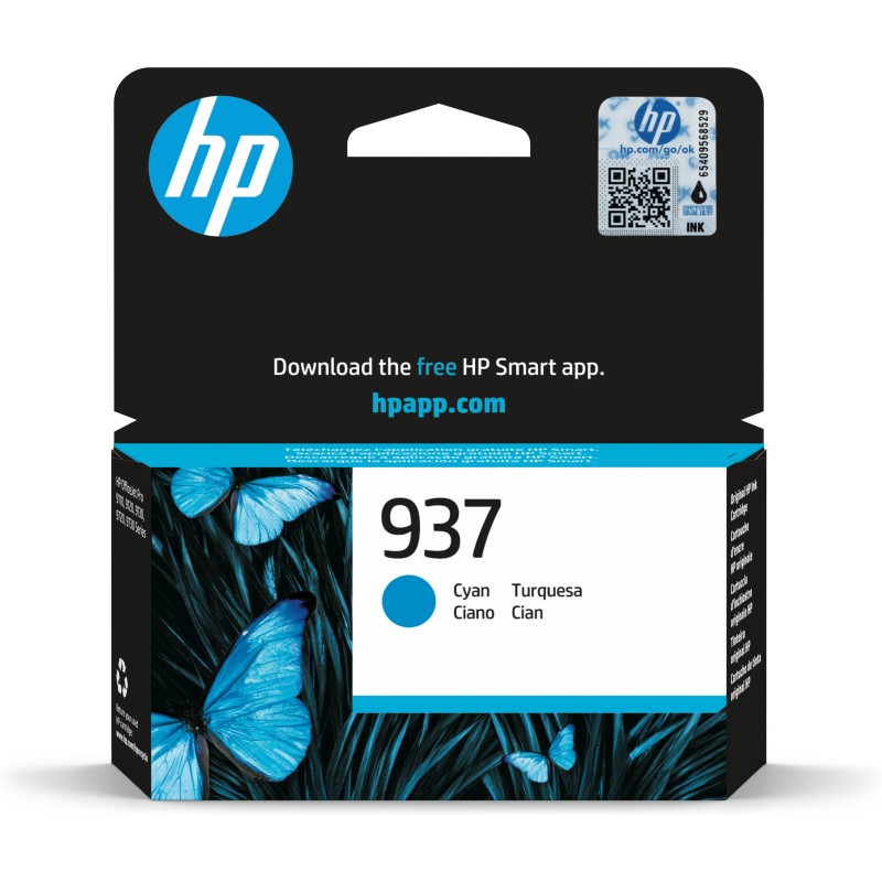 HP 937 / 4S6W2NE Original Druckerpatrone Cyan Instant Ink